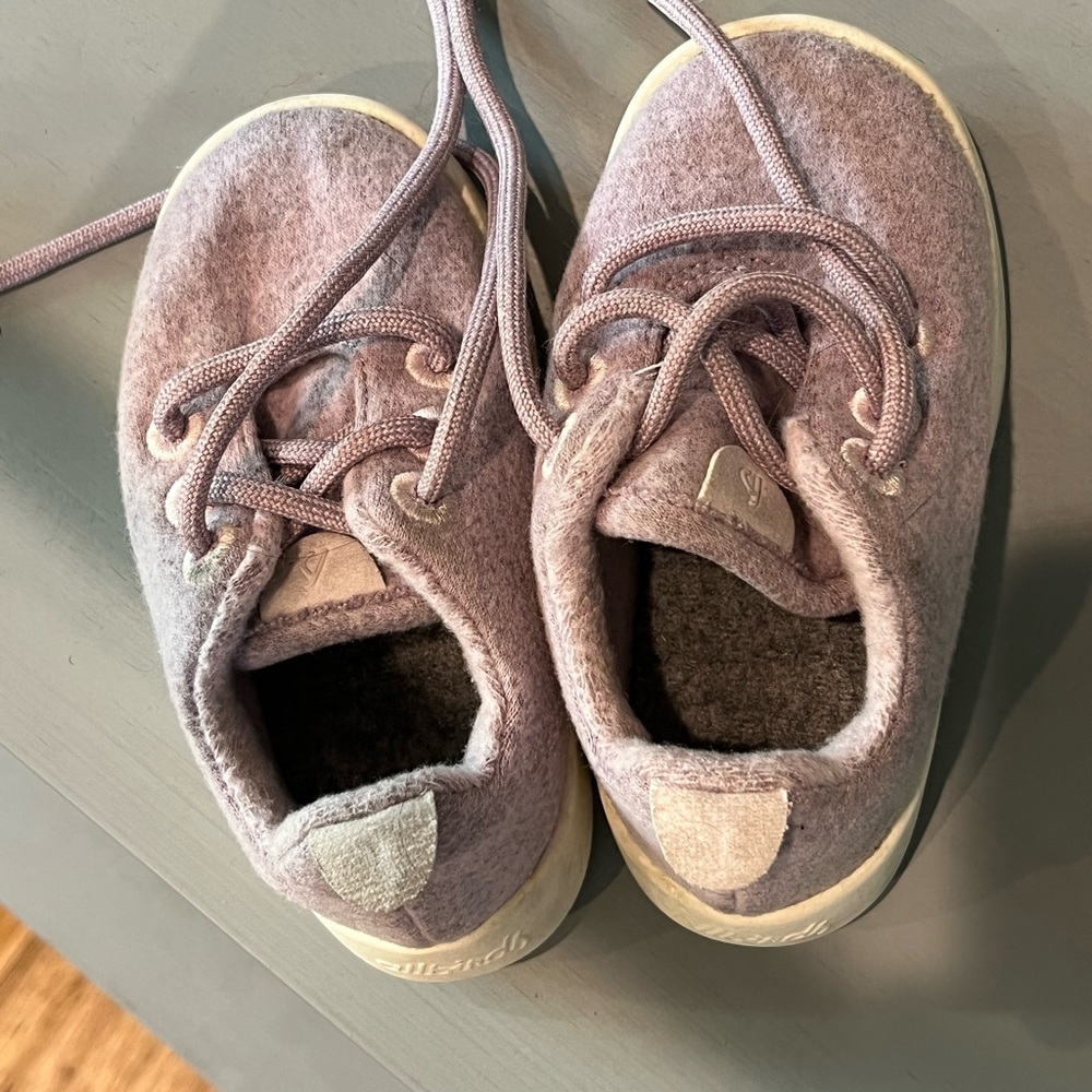 Allbirds smallbirds purple lilac wool runners toddler sneakers